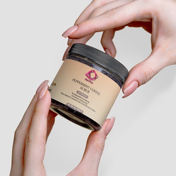 AavYos Peppermint Coffee Scrub For Brighter Skin - Picture 2 of 8